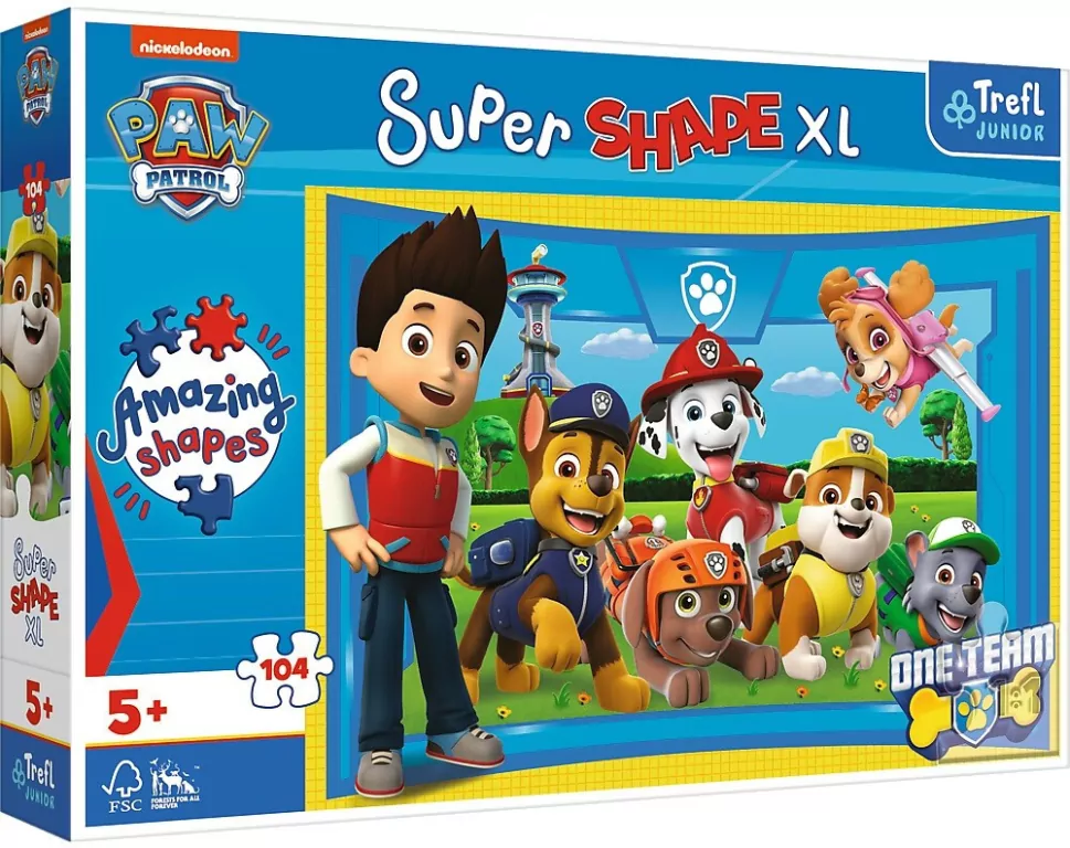 Puzzle Super Shape XL 104. Psi przyjaciele - tantis.pl