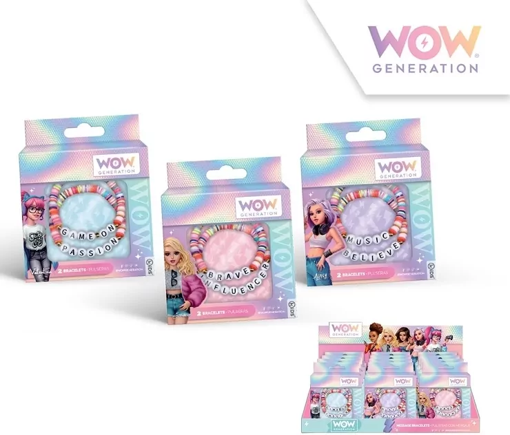 Bransoletki z przesłaniem WOW box mix wzorów WOW00008 - tantis.pl