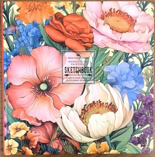 Szkicownik 200x200 24K gładki Kwiaty FRESH - tantis.pl