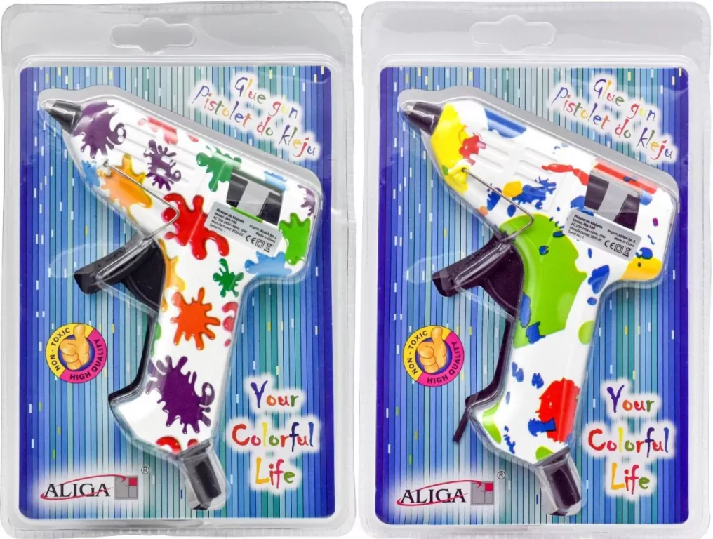 Pistolet do kleju kolorowy 10W MIX - tantis.pl