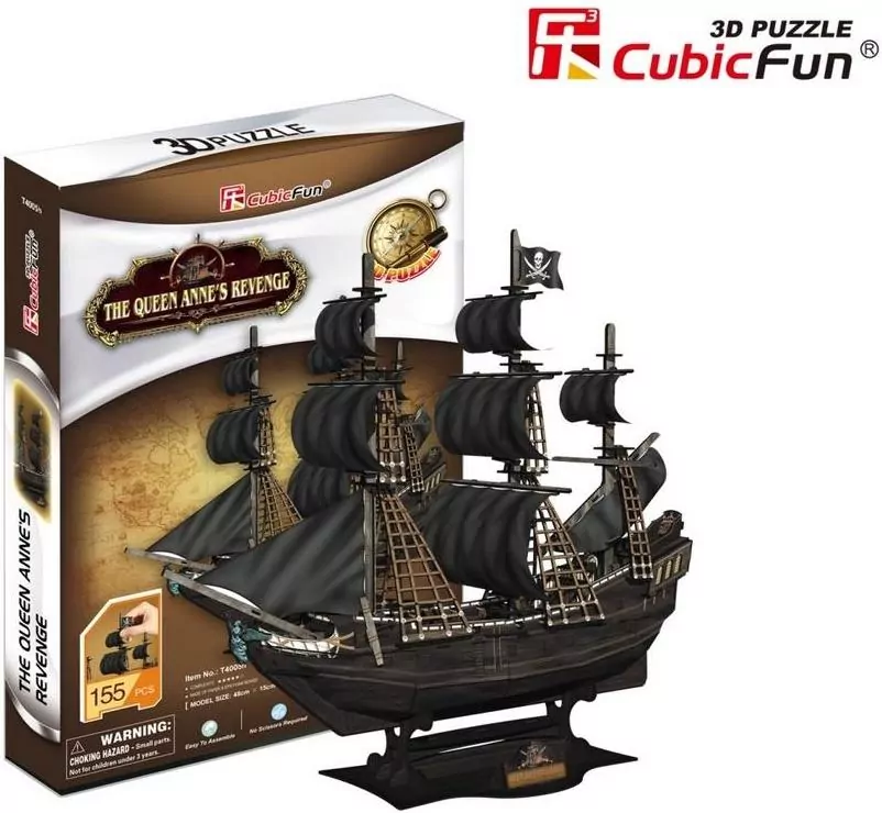 Puzzle 3D. Queen Aanne's Revenge - tantis.pl