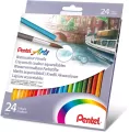 Kredki akwarelowe 24 kolory PENTEL - tantis.pl
