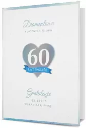 Karnet B6 Rocznica ślubu Diamentowa
