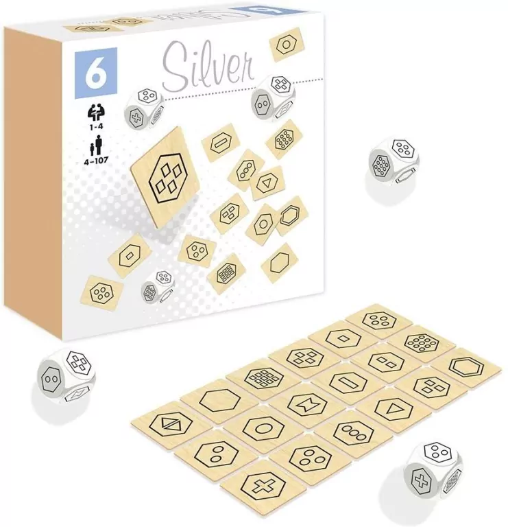 Kostki z piktogramami Silver ALEX - tantis.pl