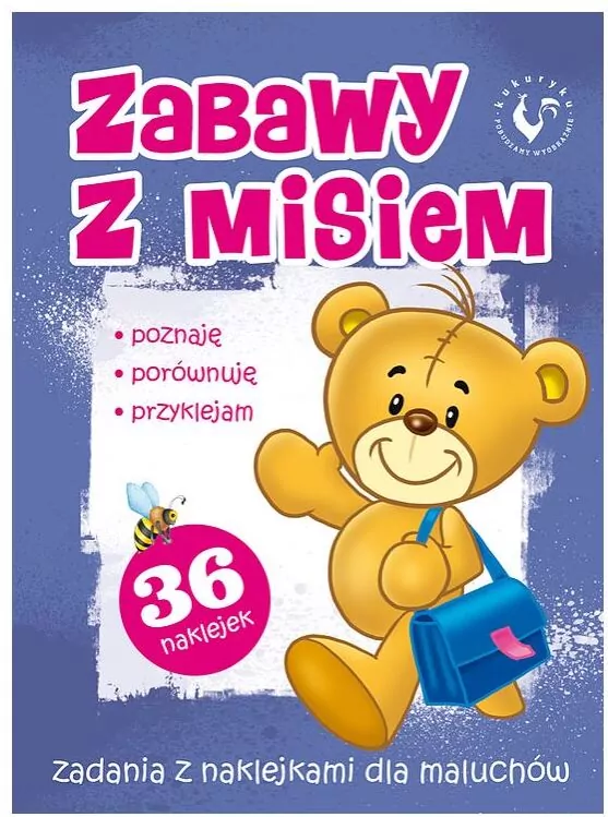 Zabawy z misiem. Zadania z naklejkami - tantis.pl