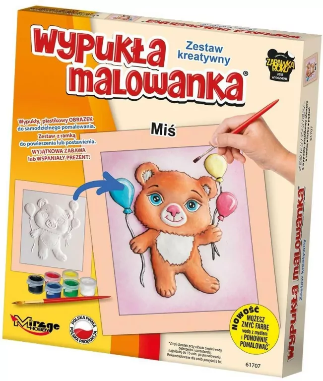 Wypukła Malowanka - Mały Miś - tantis.pl