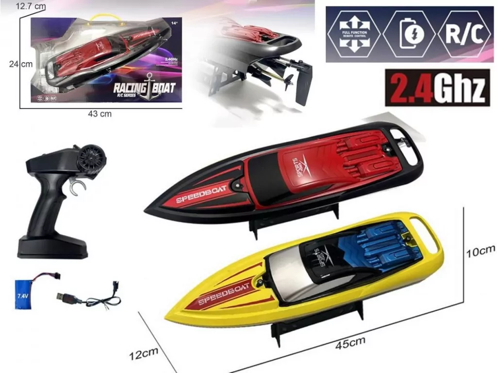 Łódka R/C Speed Boat światło USB - tantis.pl