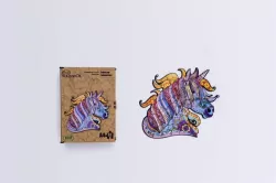 Puzzle drewniane eko 63. Bajeczny jednorożec