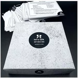 Karty Konwersacyjne. Let's talk. Soft skill box - tantis.pl
