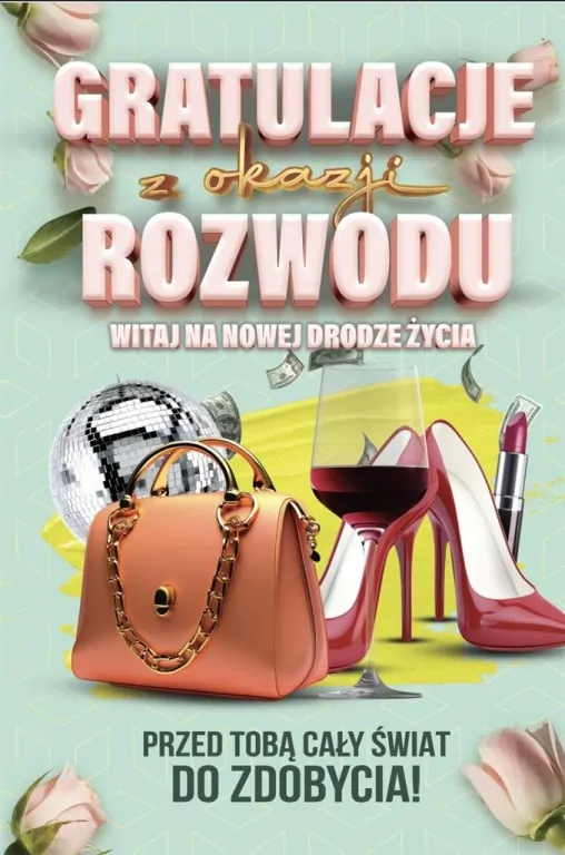 Karnet Rozwód Damski z zawieszką - tantis.pl