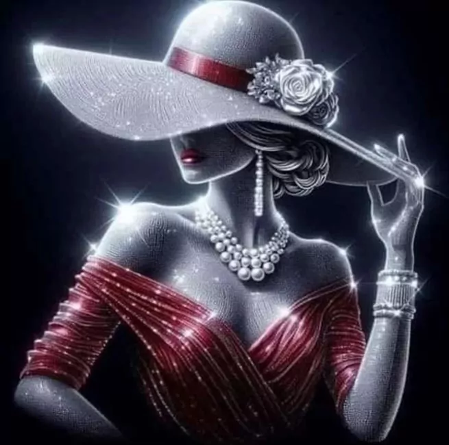 Diamentowa Mozaika Kobieta diamentowa elegancja NO-2001717 - tantis.pl