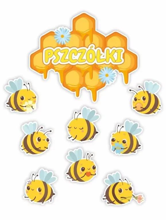 Dekoracja - Grupa pszczółki 9el - tantis.pl