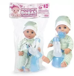 Lalka Natalia siusiający bobas z akcesoriami 30cm