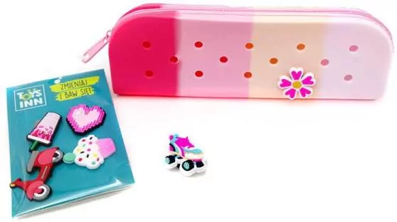 Piórnik z wpinkami różowy STnux - tantis.pl