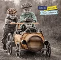 Kartka holograficzna 3D - Boys in car - tantis.pl