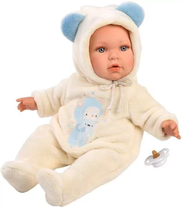 Lalka bobas z miękkim brzuszkiem. Enzo 42cm - tantis.pl