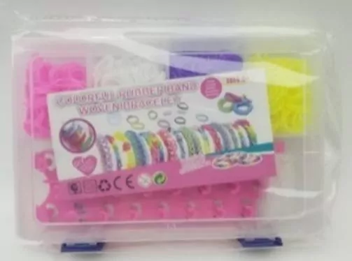 Zestaw kolorowych gumek na bransoletki ok 1200 szt