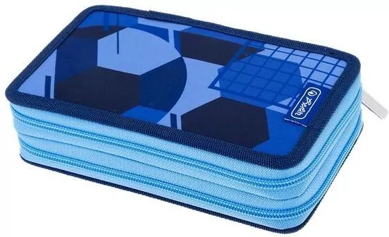 Piórnik 23 części podwójny Blue Goal HERLITZ - tantis.pl