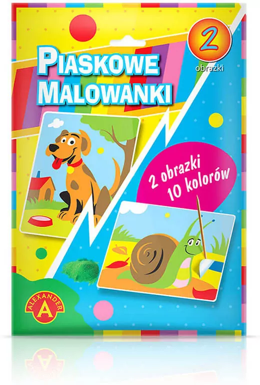 Piaskowe malowanki: Pies, ślimak - tantis.pl