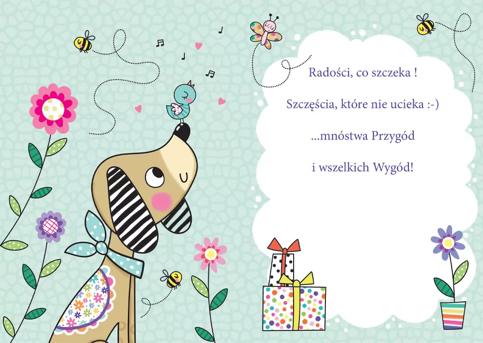 Karnet A5 Pies - wiosna - tantis.pl