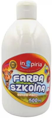 Farba szkolna 500ml, biała
