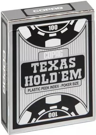 Karty do gry Texas Hold'm Poker czarny CARTAMUNDI - tantis.pl