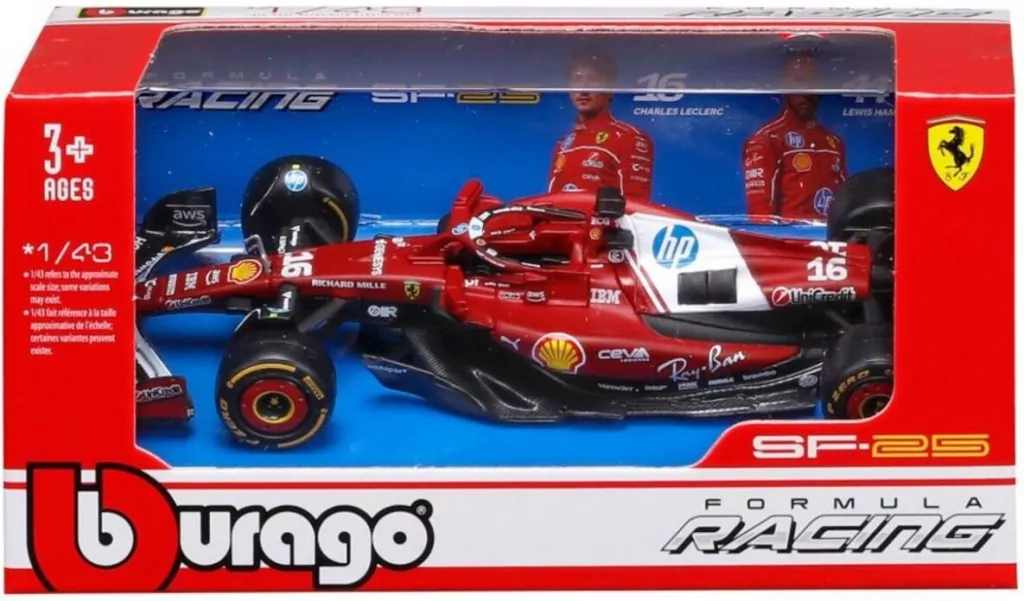 Ferrari Formula Without Helmet & Plastic Stand - tantis.pl