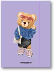 Teczka A4+ z gumką Teddies&Misia