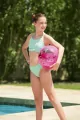 Piłka plażowa z brokatem 41 cm, mix - tantis.pl