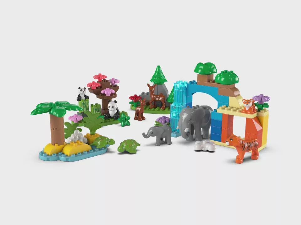 LEGO® Duplo. Rodziny dzikich zwierząt 3 w 1 10446 - tantis.pl