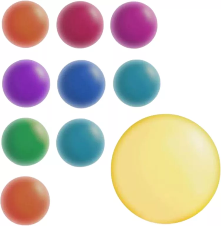 Piłka gumowa perłowa 23cm Mix - tantis.pl