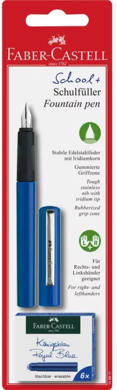 Pióro wieczne niebieskie + 6 naboi FABER CASTELL - tantis.pl