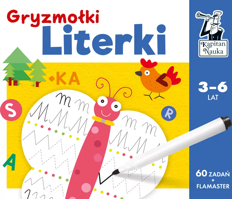 Gryzmołki. Literki. Kapitan Nauka - tantis.pl
