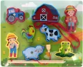 Układanka drewniana magnetyczna Farma - tantis.pl