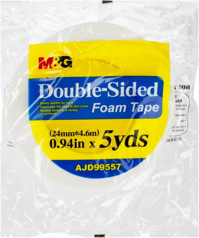 Taśma piankowa dwustronna 24mm 5m M&G - tantis.pl