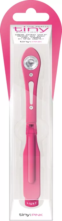 Lampka do książki ciemnoróżowa z klipsem - tantis.pl