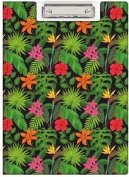 Klip A4 teczka z nadrukiem flowers