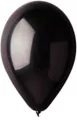Balony 25 cm 100 szt. Metaliczne czarne - tantis.pl