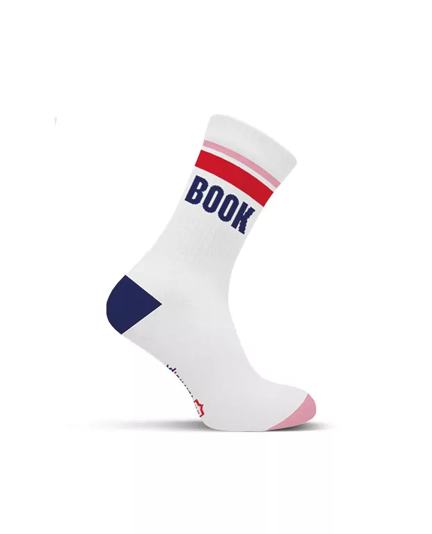 Skarpetki Tantis- Book Nerd streetwear białe 38-42 - tantis.pl