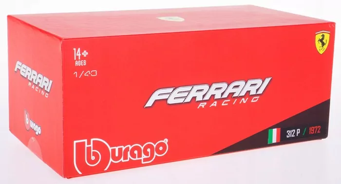 Ferrari 312 P 1972 85 red 1:43 - tantis.pl