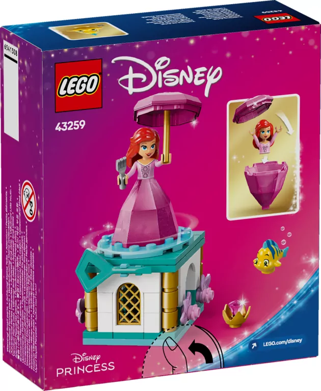 LEGO® Wirująca Arielka 43259 - tantis.pl