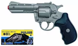 Metalowy rewolwer policyjny 8 naboi, Gonher