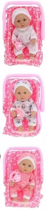 Lalka Nella bobas w nosidełku 20 cm, mix - tantis.pl