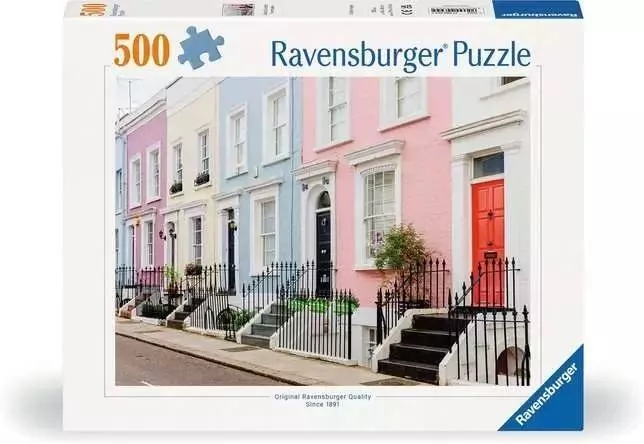 Puzzle 500. Kolorowe kamienice Londyn - tantis.pl