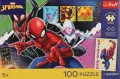 Puzzle 100 Marvel Bohaterski pająk + platat TREFL - tantis.pl