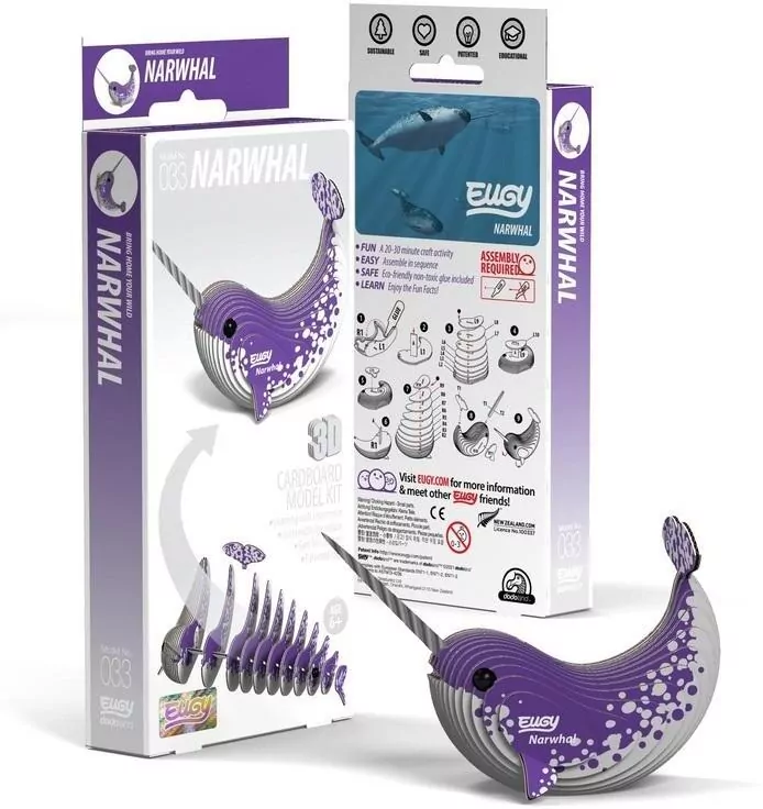 Narwal Eugy. Eko Układanka 3D - tantis.pl