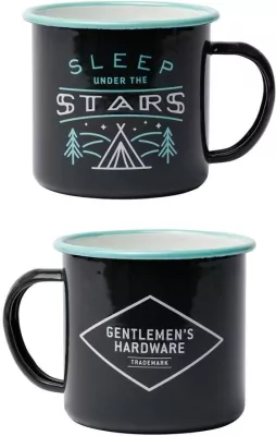 Kubek kempingowy emaliowany Stars