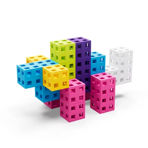 Klocki Meli Cube Pink 100 elementów - tantis.pl