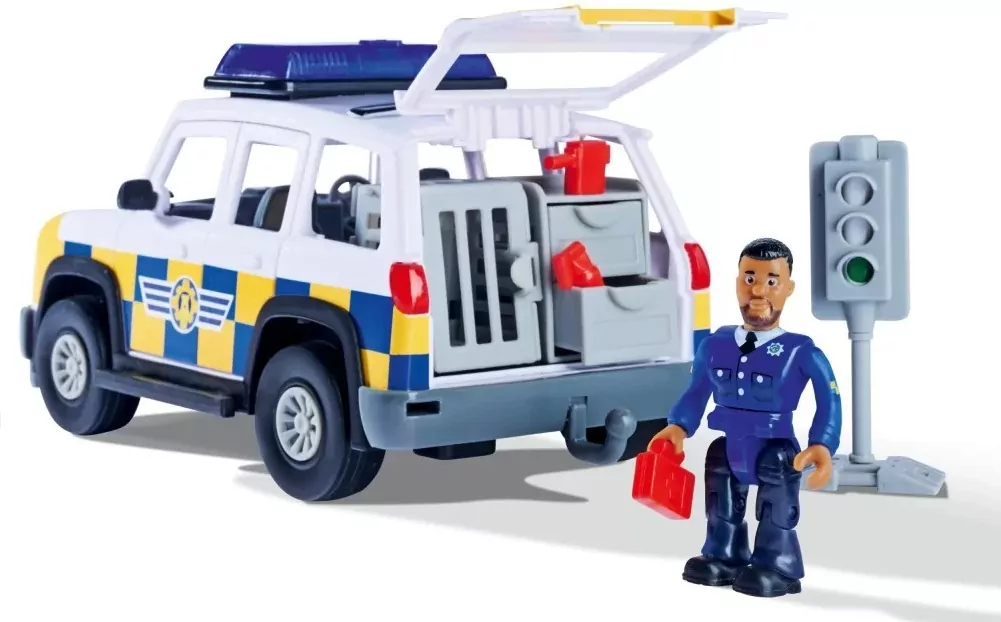 Jeep policyjny z figurką Strażak Sam - tantis.pl