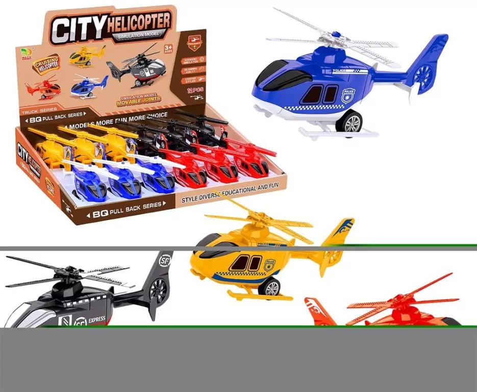 Helikopter z napędem typu pull-back MIX - tantis.pl